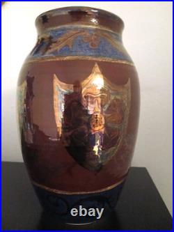 Studio pottery lustre vase by Brett James