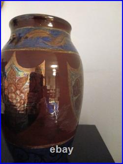 Studio pottery lustre vase by Brett James
