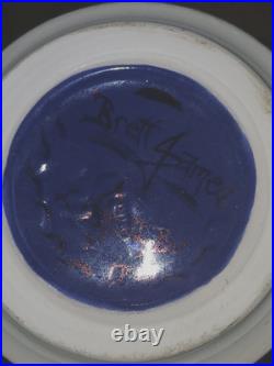 Studio pottery lustre vase by Brett James