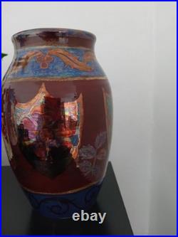 Studio pottery lustre vase by Brett James