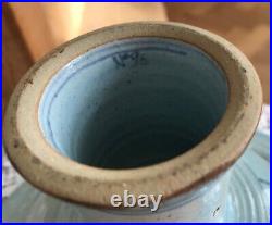 Studio pottery pedestal dish / compote by Owen Thorpe number 96