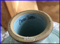 Studio pottery pedestal dish / compote by Owen Thorpe number 96
