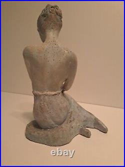 Studio pottery sculpture after Edgar Degas ballet dancer (ballerina) (o)