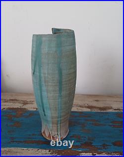 Studio pottery vase by Flora Hughes-Stanton. Made in Nottinghamshire, UK