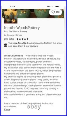 Studio pottery vase by IntotheWoodspottery Barbara Wilcop (Arts and Crafts) Studio pottery vase by IntotheWoodspottery Barbara Wilcop (Arts and Crafts)