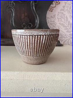 Stunning David Leach Miniature Fluted Studio Pottery Bowl