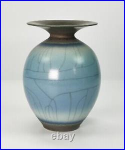Stunning David White Studio Pottery Blended Glaze Porcelain Vase