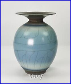 Stunning David White Studio Pottery Blended Glaze Porcelain Vase