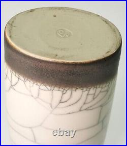Stunning David White Studio Pottery Blended Glaze Tall Porcelain Vase