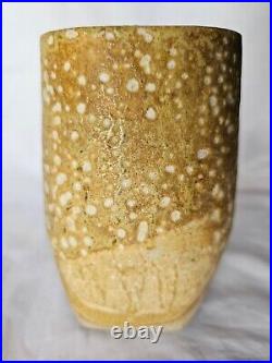 Stunning Eileen Lowenstein studio pottery vase, mid century modern