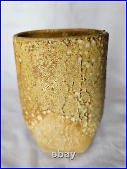 Stunning Eileen Lowenstein studio pottery vase, mid century modern