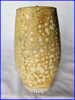 Stunning Eileen Lowenstein studio pottery vase, mid century modern