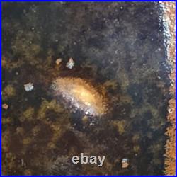 Stunning George Cass Studio Pottery Stoneware Globe Vase Brown/Black 7