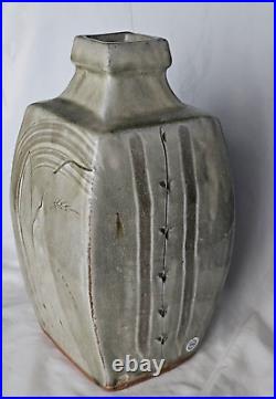 Stunning LARGE Mike Dodd Celadon studio pottery vase