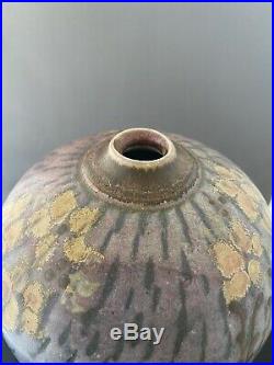 Stunning Large John Calver Ovoid Studio Pottery Vase