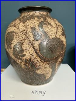Stunning Large John Egerton Studio Vase, Signed And Date 93 Excellent Condition
