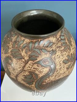 Stunning Large John Egerton Studio Vase, Signed And Date 93 Excellent Condition