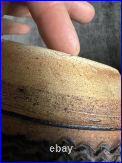 Stunning Large Studio Pottery Vase With Scraffito Decoration By Richard Heeley