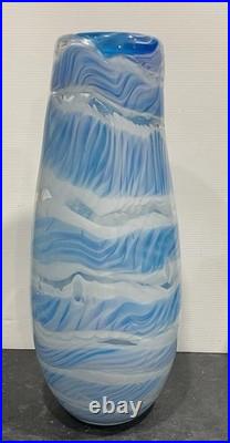 Stunning Lynden Over Lava Glass Masterwork Vase 15 Ebb & Flow Studio Art Glass