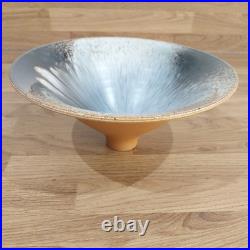 Stunning Richard Godfrey Studio pottery terracotta footed bowl Rare