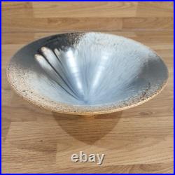 Stunning Richard Godfrey Studio pottery terracotta footed bowl Rare