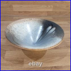 Stunning Richard Godfrey Studio pottery terracotta footed bowl Rare