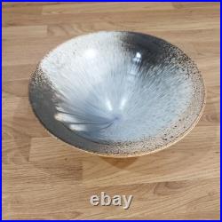 Stunning Richard Godfrey Studio pottery terracotta footed bowl Rare