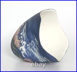 Stunning Sue Dyer Studio Pottery Vase Bowl Vibrant Waterlilies Monet