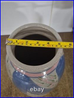 Stunning Susan McAllen Hand Signed Clay Pottery Large Abstract Vase 30 CM Tall
