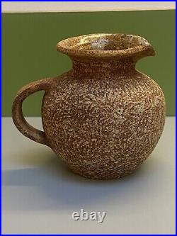 Stunning Textured Waistel Cooper Studio Pottery Jug Fine Signed Example