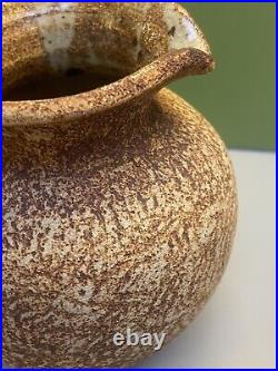 Stunning Textured Waistel Cooper Studio Pottery Jug Fine Signed Example