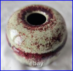 Stunning art studio pottery flambe type European vase, ZENKER KARTHAUSEN