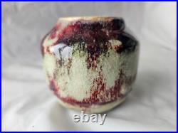 Stunning art studio pottery flambe type European vase, ZENKER KARTHAUSEN