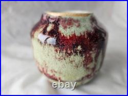 Stunning art studio pottery flambe type European vase, ZENKER KARTHAUSEN