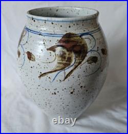 Stunning large Derek Clarkson studio pottery vase