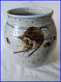 Stunning large Derek Clarkson studio pottery vase