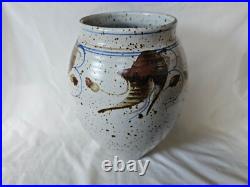 Stunning large Derek Clarkson studio pottery vase