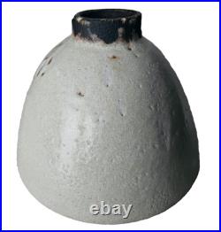 Stunning modernist studio pottery stoneware Large footed bowl vase