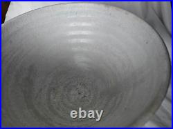 Stunning modernist studio pottery stoneware Large footed bowl vase