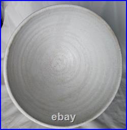Stunning modernist studio pottery stoneware Large footed bowl vase
