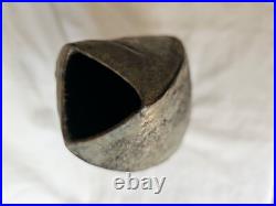 Stunning studio pottery Chris Carter tall spiral shaped lustre sheen vase