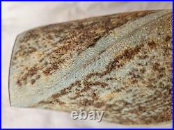 Stunning studio pottery Chris Carter tall spiral shaped textural vase