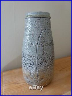 Substantial PHIL ROGERS Signed Studio Pottery Ceramic Salt Glaze Vase (Philip)