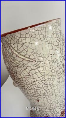 Substantial Sicilian Studio Art Pottery Vase NICOLA MIRENDA 2021 Makers Mark