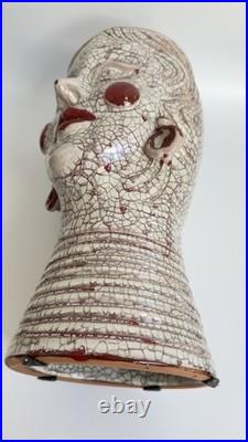 Substantial Sicilian Studio Art Pottery Vase NICOLA MIRENDA 2021 Makers Mark