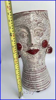 Substantial Sicilian Studio Art Pottery Vase NICOLA MIRENDA 2021 Makers Mark