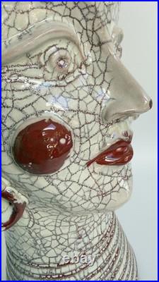 Substantial Sicilian Studio Art Pottery Vase NICOLA MIRENDA 2021 Makers Mark