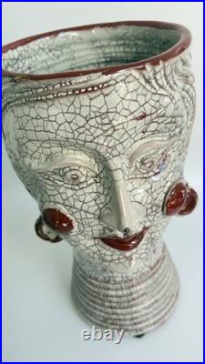 Substantial Sicilian Studio Art Pottery Vase NICOLA MIRENDA 2021 Makers Mark