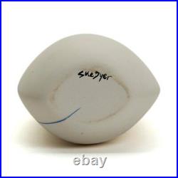 Sue Dyer Studio Pottery Mishima Inspired Porcelain Vase