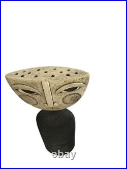 Sue Hanna (born 1963) Two studio pottery sculptures Tallest 35.5cm